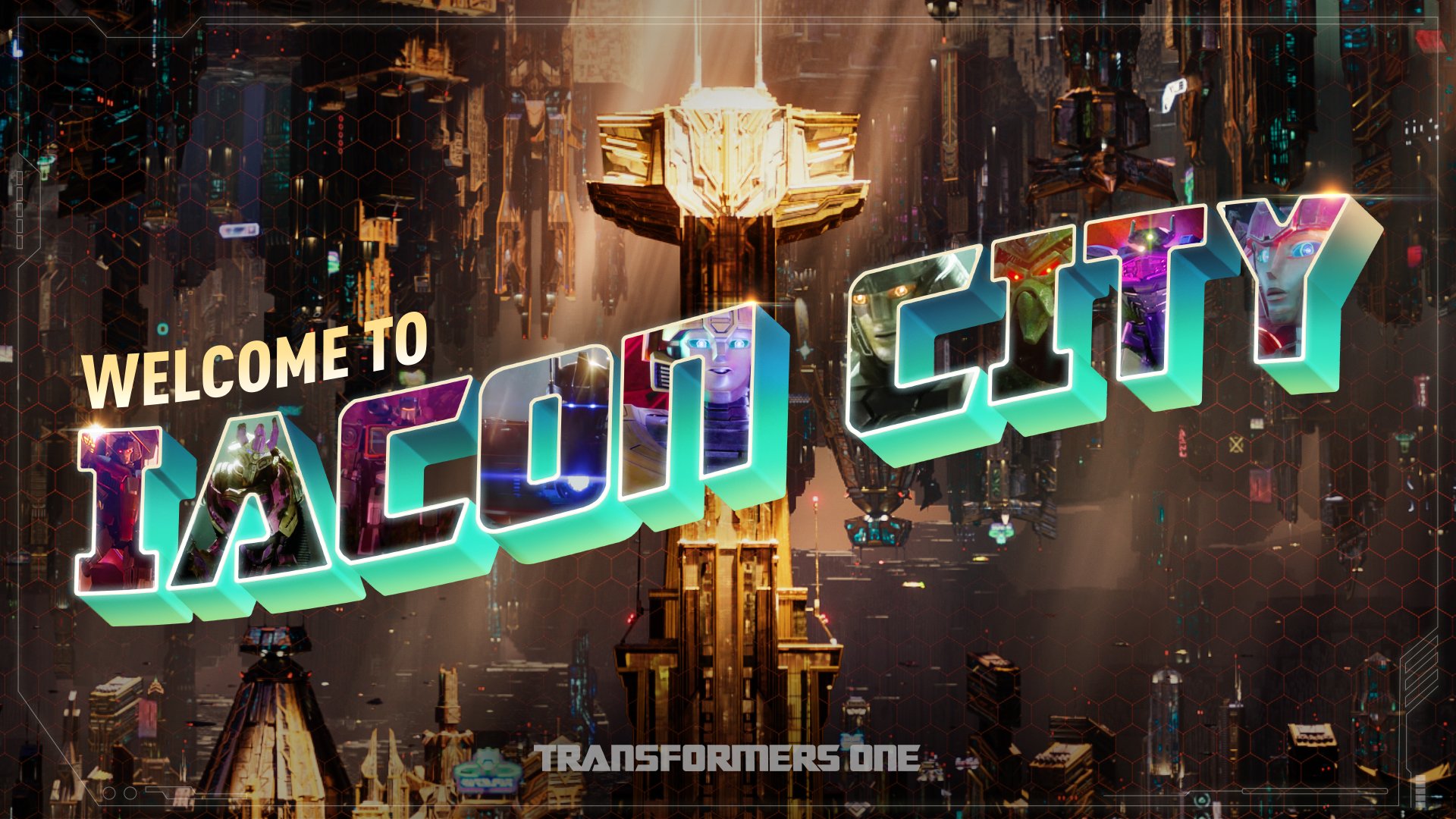 Novos Pôsteres Transformers One Iacon City