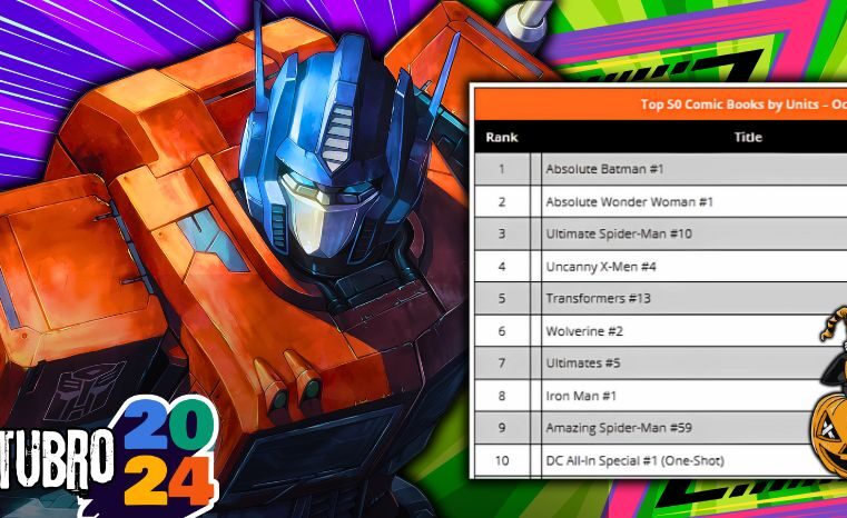 Transformers #13 entre Quadrinhos Mais Vendidos de Outubro/24!