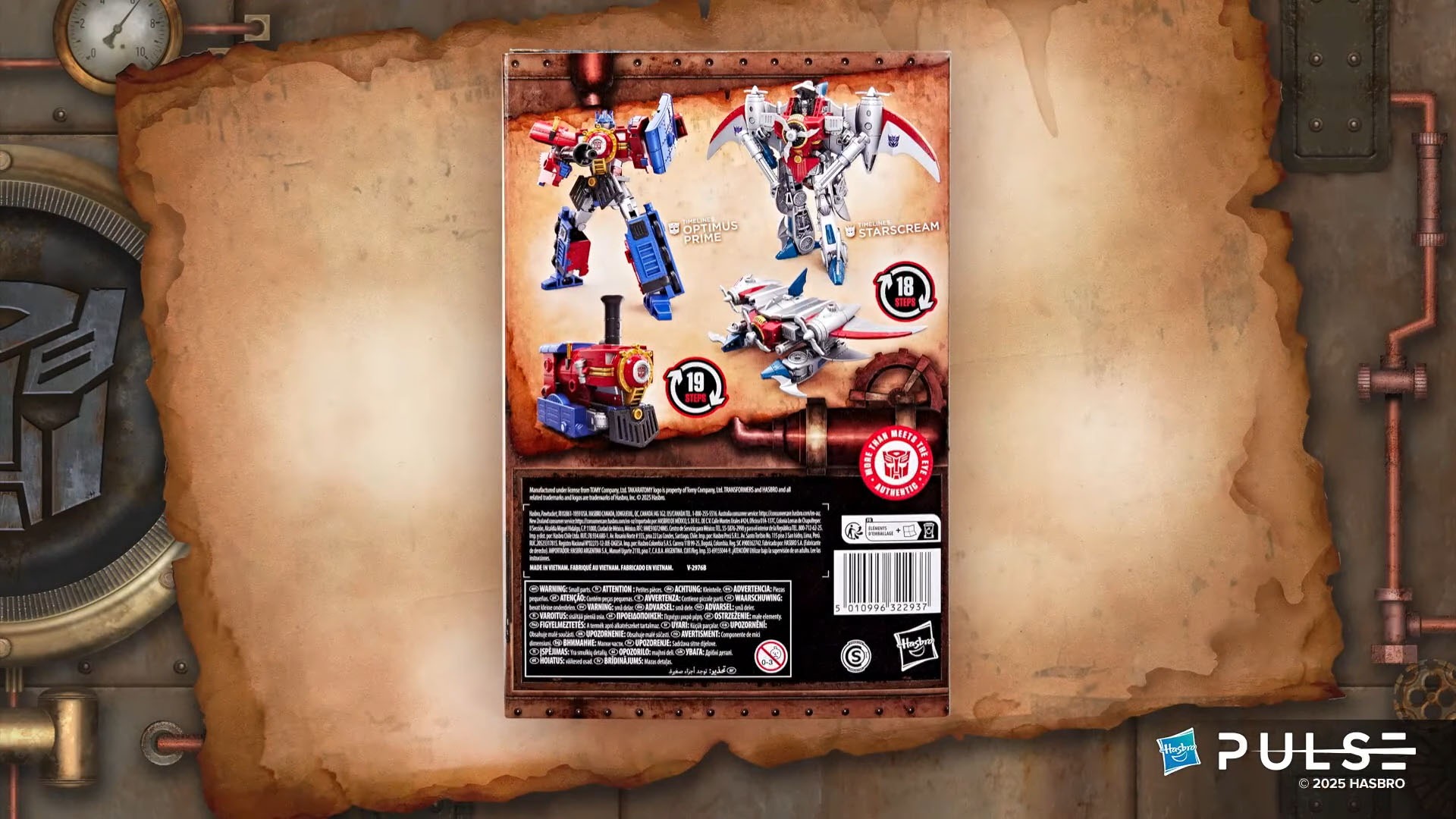 Hasbro Pulse Transformers Timelines Heart of Steel Optimus Prime & Starscream 03