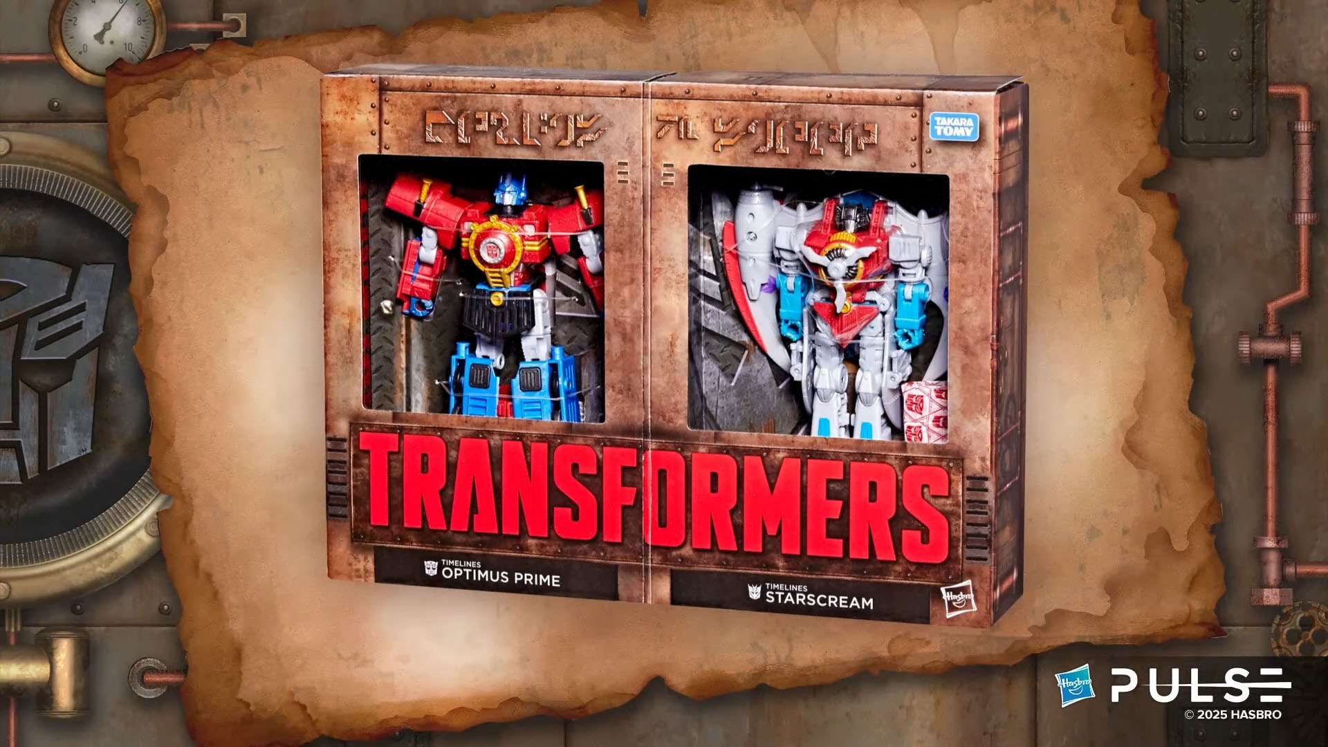 Hasbro Pulse Transformers Timelines Heart of Steel Optimus Prime & Starscream 01