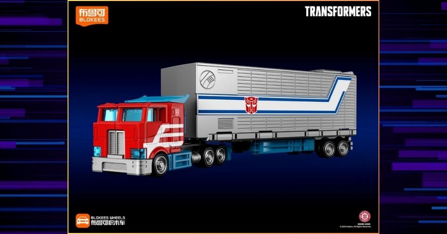 Transformers Blokees Wheels Optimus Prime Trailer Set 01 Transformers Blokees Wheels Optimus Prime Trailer Set 01