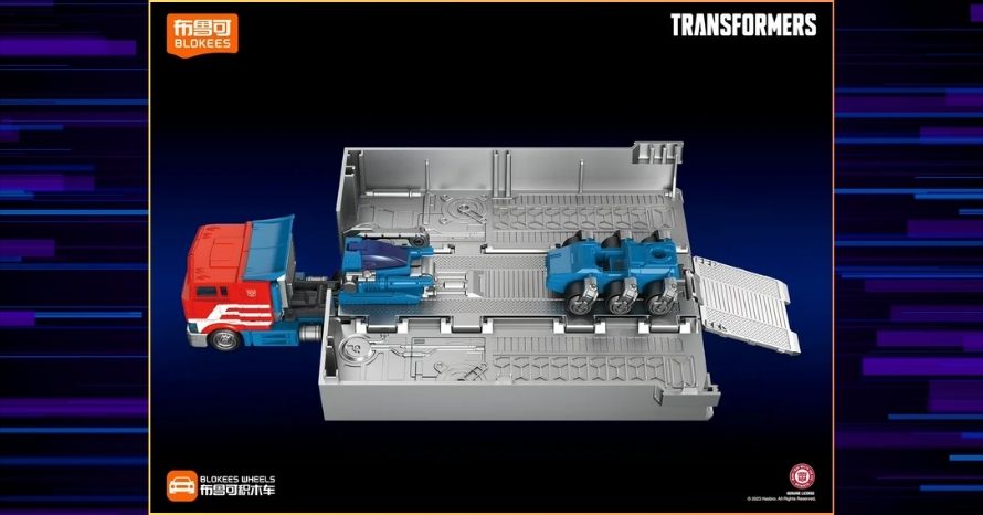 Transformers Blokees Wheels Optimus Prime Trailer Set 04 Transformers Blokees Wheels Optimus Prime Trailer Set 04