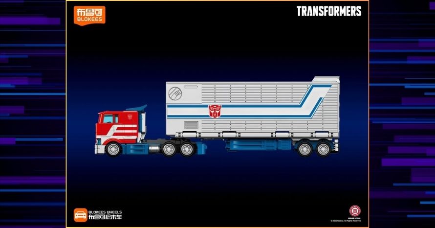Transformers Blokees Wheels Optimus Prime Trailer Set 05 Transformers Blokees Wheels Optimus Prime Trailer Set 05
